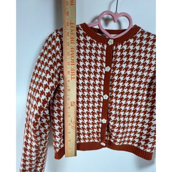 Sincerely Jules Girl Houndstooth Cardigan Sweater - Picture 4 of 10